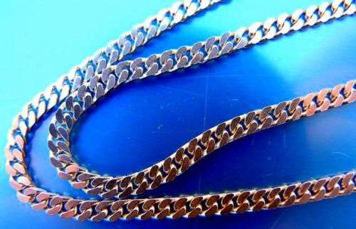 STERLING CHAIN, VINTAGE LINK, CONDITION AS NEW.