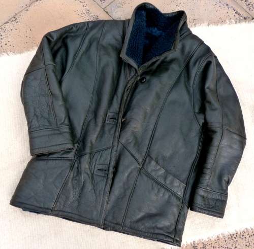 GENUINE LAMP NAPPA LEATHER WITH FUR,VINTAGE LADIES JACKET