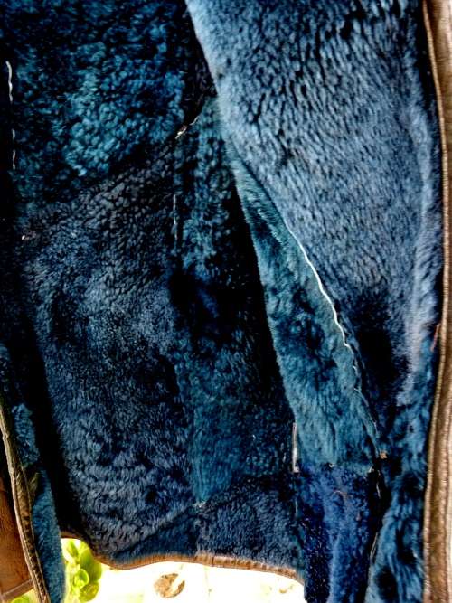 GENUINE LAMP NAPPA LEATHER WITH FUR,VINTAGE LADIES JACKET