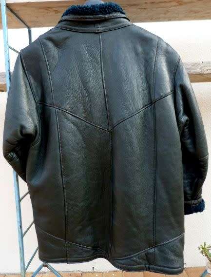 GENUINE LAMP NAPPA LEATHER WITH FUR,VINTAGE LADIES JACKET