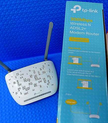 TP- link wireless N.ADSL2+ Modem router.TD-W 8961N, EXCELLENT WORKING CONDITION.