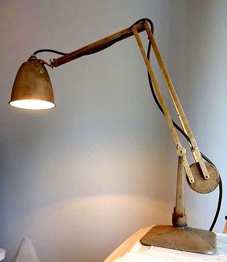 Original! 1940  HORSTMANN WORKLAMP. `HORSTMANN COUNTERPOISED LAMP. BRITISH....PATENT PENDING`