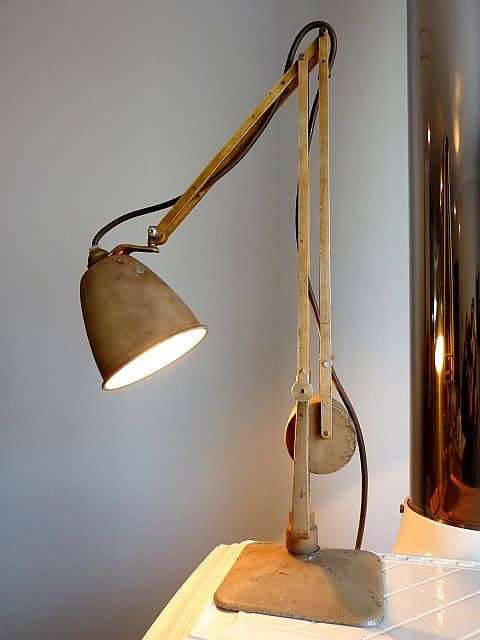 Original! 1940  HORSTMANN WORKLAMP. `HORSTMANN COUNTERPOISED LAMP. BRITISH....PATENT PENDING`