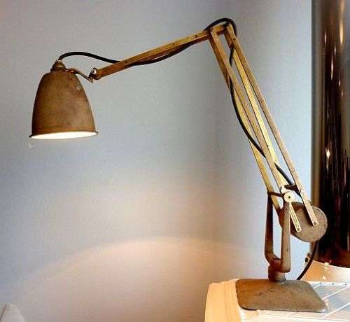 Original! 1940  HORSTMANN WORKLAMP. `HORSTMANN COUNTERPOISED LAMP. BRITISH....PATENT PENDING`