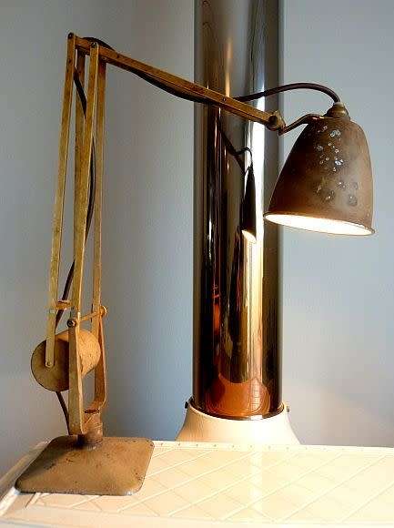 Original! 1940  HORSTMANN WORKLAMP. `HORSTMANN COUNTERPOISED LAMP. BRITISH....PATENT PENDING`