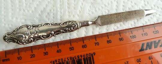 ANTIQUE NAIL FILE. SILVER