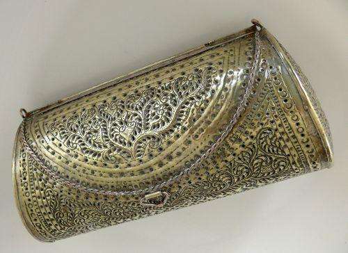 TIN BAG WITH HINGED FLAP