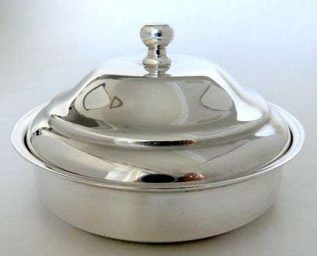 dish with lid,silver plated,no inner