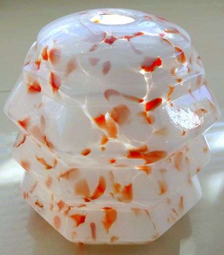 GLASS LAMP SHADE,LAMPION SHAPE