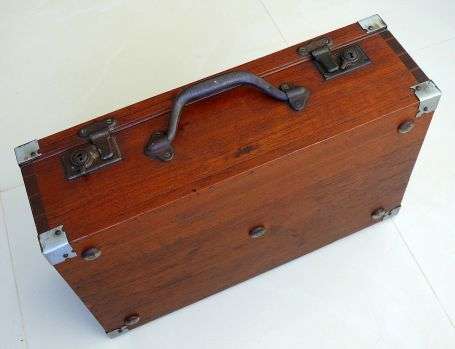 TEAK WOOD SUITCASE