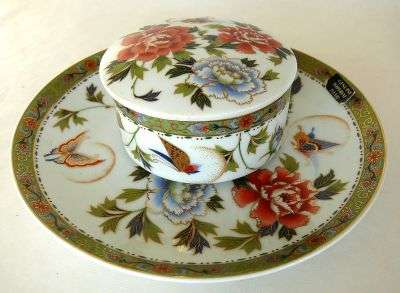 LIDDED DISH ON PLATE,IMPERIAL KYOTO,IMARI//Pls check all pics...