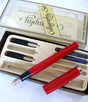 SCHAEFFER CALLIGRAPHY SET IN ORIGINAL BOX,NOT COMPLETE