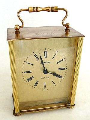STAIGER QUARTZ CARRIAGE CLOCK,WEST GERMANY