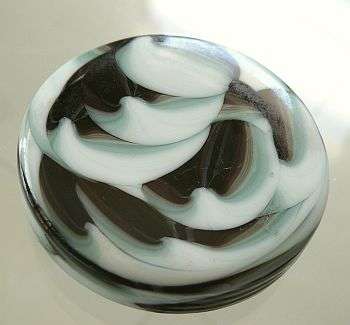 GLASS PAPERWEIGHT,FLAT