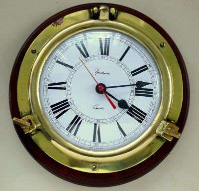 CLOCK IN PORTHOLE STYLE;PERFECT WORKING// " SPECTRUM" /ENGLAND/    Pls check all pics...