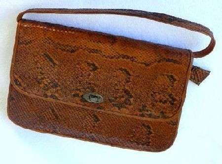 VINTAGE PYTHON SNAKE BAG