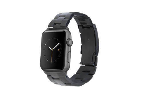 Apple Watch Strap 42mm by Zonabel (M/L) - Black Steel