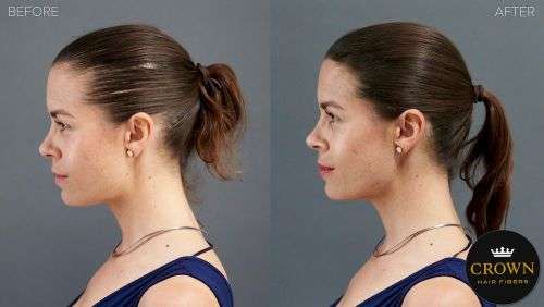 Crown Hair Fibers 25g Conceal Hair Loss - Dark Brown