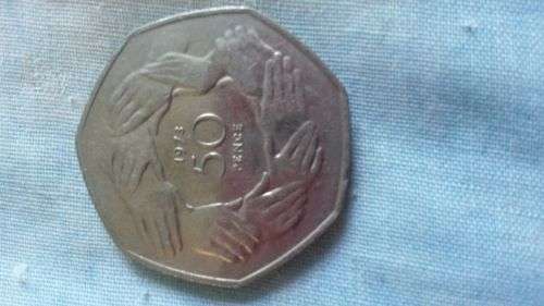 1973 GREAT BRITAIN 50 pence commemorative coin.read bellow