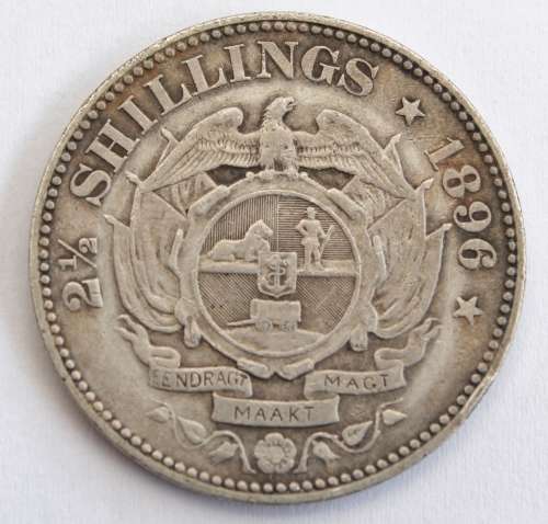 1896 ZAR 2 1/2 Shillings