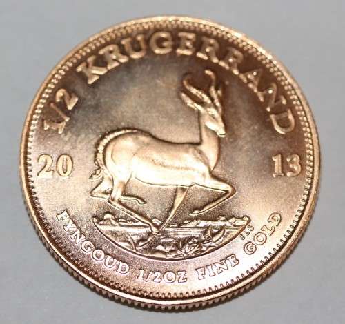 2013 Half Ounce Fine Gold  Krugerrand