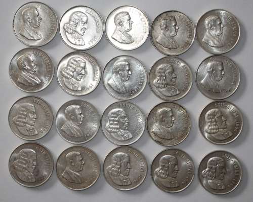 x20 RSA Silver R1's **Bid per coin to take as many as you want**