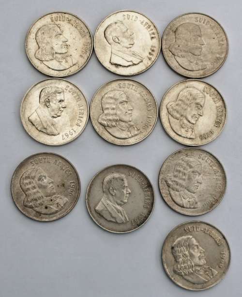 x10 RSA Silver R1's **Bid per coin to take All**