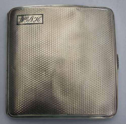 Hallmarked Sterling Silver Cigarette Case - London 1909