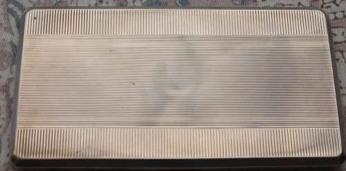 Heavy Sterling Silver Cigarette Case Hallmarked Birmingham 1952