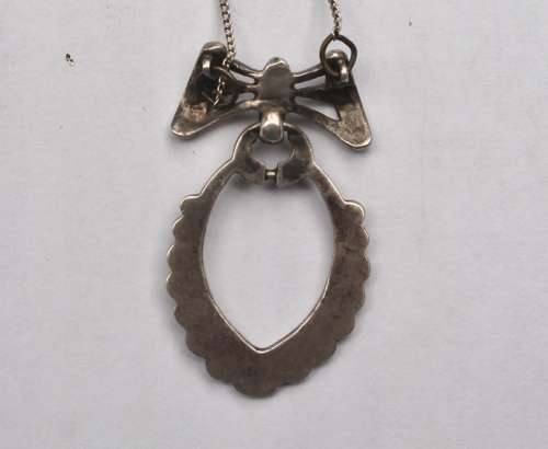 Sterling Silver Marcasite Pendant and Chain