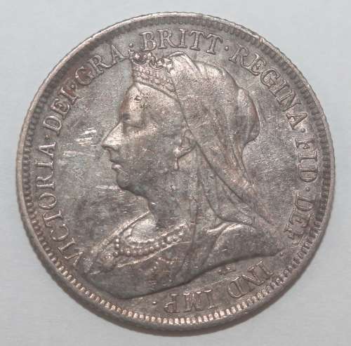 1900 British One Shilling (Victoria)