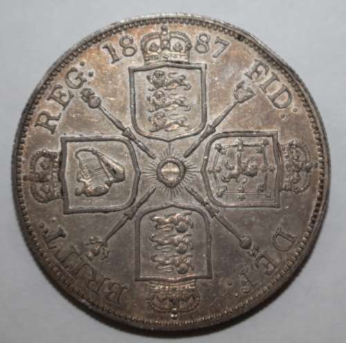 1887 British Double Florin (Victoria)