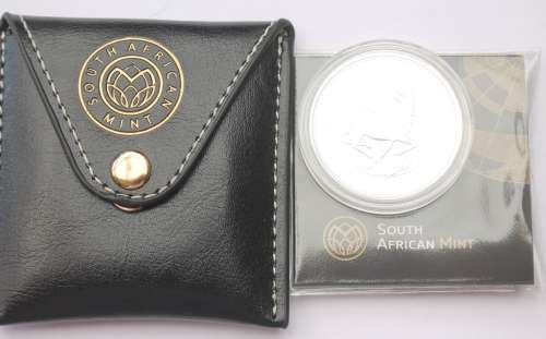 2017  Mintmarked Silver Krugerrand *Premium Uncirculated* in SA Mint Pouch with COA