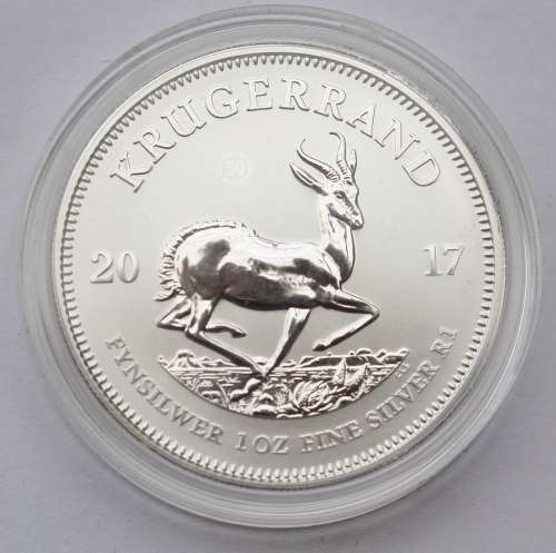 2017  Mintmarked Silver Krugerrand *Premium Uncirculated* in SA Mint Pouch with COA