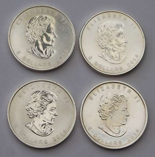 2014 Canadian Bald Eagle 1oz Fine Silver Coins (Bid per Coin) 4 Available