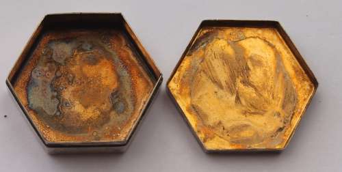 Birmingham Hallmarked Pill Box dated 1886