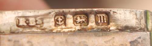 Birmingham Hallmarked Pill Box dated 1886