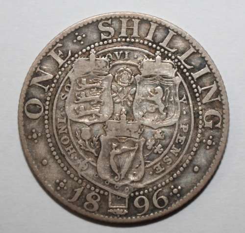1896 British One Shilling (Victoria)