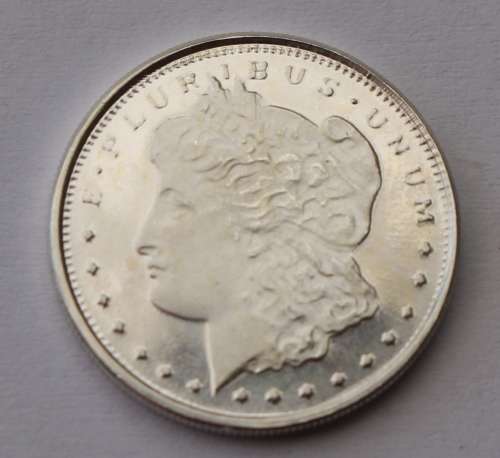 Morgan Dollar Design 1/10th Fine Silver Coins (5 Available)
