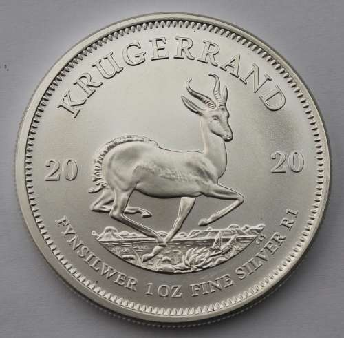 2020 Silver 1oz Krugerrand (Unc) Bid per Coin (5 Available)