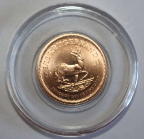 2021 1/10th Krugerrand in Capsule