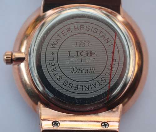 Lige Men's Blue Mesh Watch