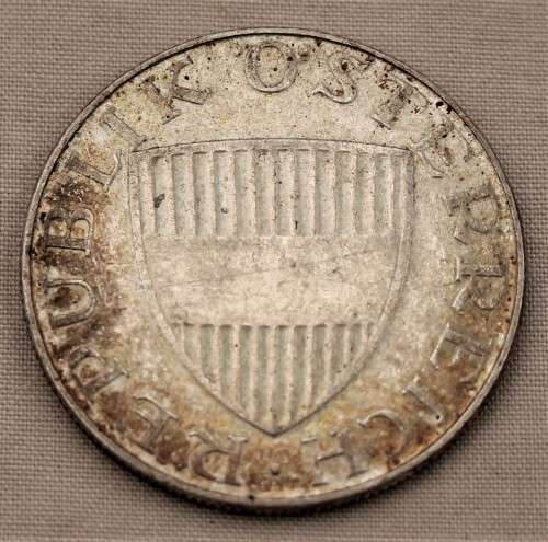 1970 Silver Austria 10 Schilling