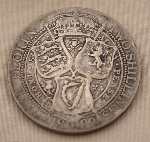 1899 Silver Victorian Florin 2 Shillings
