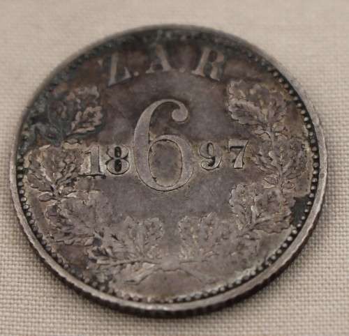1897 ZAR 6 Pence