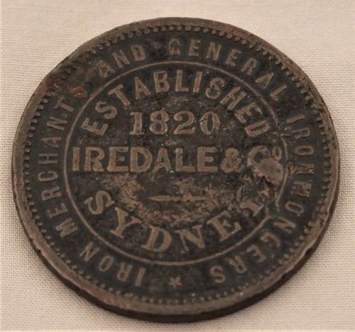 Rare 1820 1 Penny ( Iredale and Co. - Sydney, New South Wales)