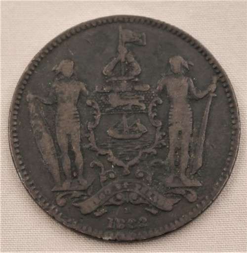 1882 British North Borneo 1 Cent