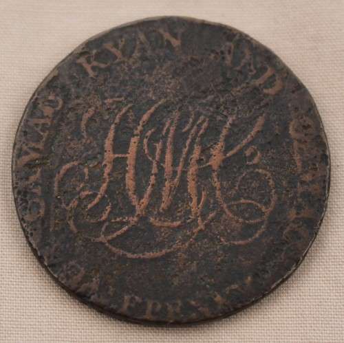 Rare 1792 Irish Token - Dublin