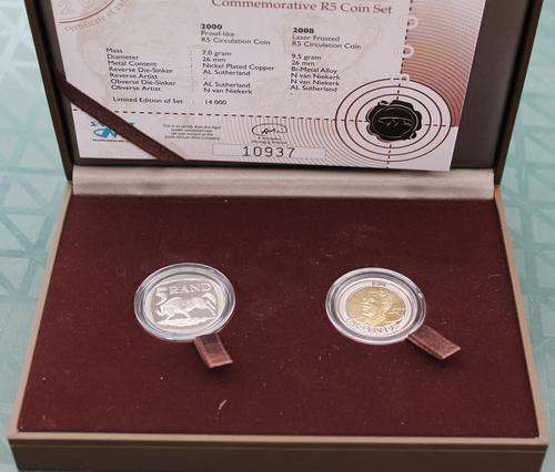 Nelson Mandela Commemorative R5 Coin Set **Sealed as from SAM**