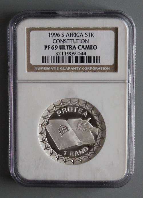 1996 Silver R1 Constitution NGC Graded PF69 UC